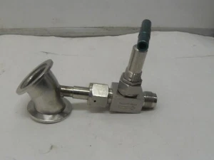 NUPRO SS-8BKVCR Stainless Steel Bellows Sealed Valve WITH KF40 fitting 45 degree - Picture 1 of 4