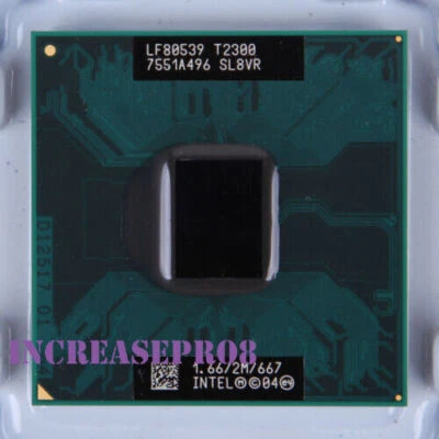 For Intel Core Duo Model T2300 Processor 1.66GHz SL8VR Socket 479 CPU 31W 667MHz - Image 1 of 4
