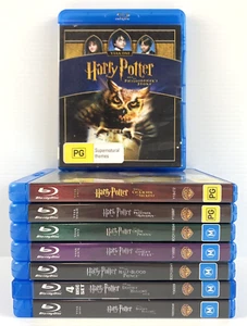 Harry Potter 8 Film Collection on Blu-ray Complete 1-8 Free Shipping - Picture 1 of 21