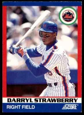 Darryl Strawberry 1991 Score 100 Superstars 62 New York Mets Baseball Card - Image 1 of 2