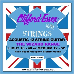 CUERDAS DE GUITARRA CLIFFORD ESSEX DE 12 CUERDAS. JUEGOS ACÚSTICOS Y ELÉCTRICOS - Imagen 1 de 10