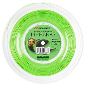 Solinco Hyper-G Soft 16L 1.25mm (green) 656ft 200m Tennis String Reel
