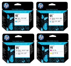 Oryginalna głowica drukująca HP 91 (C9460A C9461A C9462A C9463A) do HP Designjet Z6100 - Zdjęcie 1 z 9