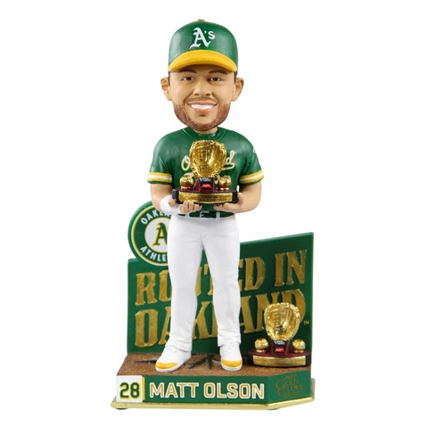 Matt Olson Oakland Athletics 2x Gold Glove Winner Bobblehead MLB Cover