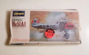 Hasegawa Heinkel He51A-1 Modell JS 053 150 1/72 Vintage NOS kostenloser Versand - Bild 1 von 6