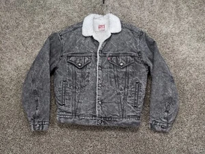 Chaqueta Levis vintage para mujer XL Trucker Sherpa forrada lavado ácido EE. UU. - Imagen 1 de 12