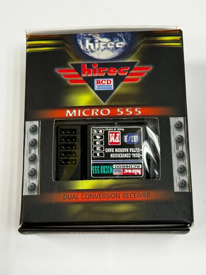 Excellent Hitec 555 Mico Positive Shift 72mhz RC Airplane Receiver JR Airtronics - Image 1 of 1