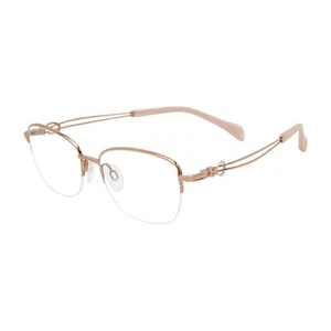 Nuove montature per occhiali da vista CHARMANT linea titanio art XL 2169 RG oro rosa per donna - Foto 1 di 1
