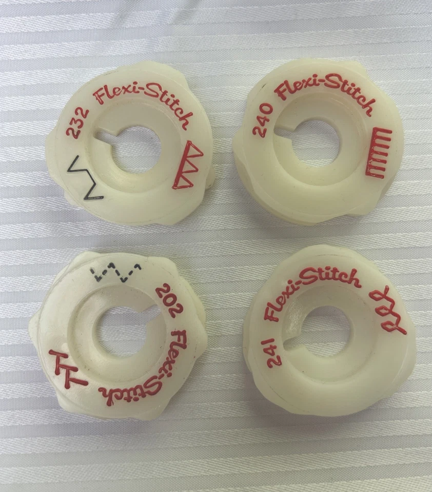 Singer Flexi Stitch Pattern Cam Cream Color with Red Writing 232 240 202 241 - Image 1 of 1