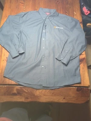 Camisa Hombre Gris Abotonada Manga Larga 2XL Bordada Enphase  Foto 1 de 4