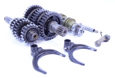 KTM 505 XCF 2008 transmisión OEM Tranny ejes de salida de entrada horquillas tambor de cambio Foto 1 de 4