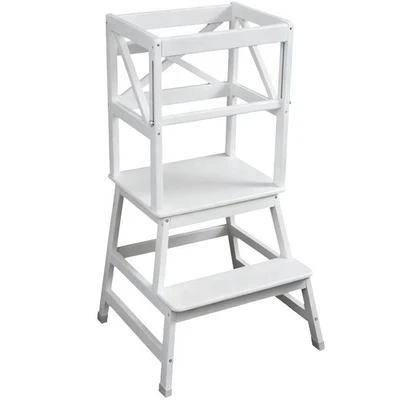 Torre para niños pequeños, taburete de cocina con certificación CPC, caja fuerte antideslizante anticaída... Foto 1 de 4