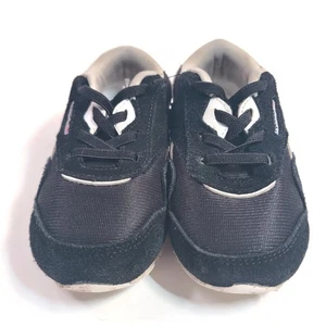 Reebok Clásico Niños Pequeños Talla 7 Estilo #100038011 Negro Blanco Nylon Niño Usado en Excelente Condición - Imagen 1 de 8