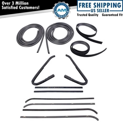 Weatherstrip Seal Kit Fits 1964-1966 Chevrolet C10 C20 C30 64-65 GMC 1500 2500 - Image 1 of 4