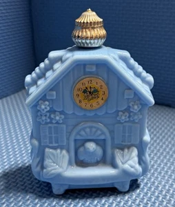 Vintage Avon Enchanted Hours Cuckoo Clock Perfume Bottle Empty - Picture 1 of 6