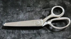 Gingher Pinking Shears 7.5" Designer Sawtooth Zig Zag Double Plated Italy G-7P - Picture 1 of 5