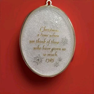 Hallmark 1985 Acrylic Ornament With Appreciation Classic Christmas Decoration - Picture 1 of 10