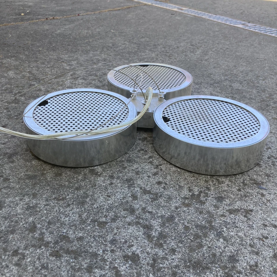 Fredrick Ramond Broadway 3-Light Chandelier 19" Polished Aluminum Ceiling Light - Image 1 of 4