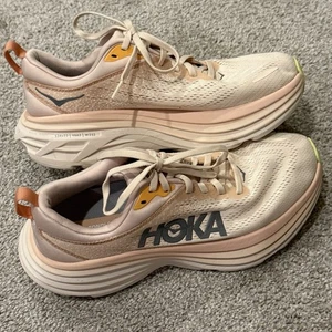 Hoka One One Bondi 8 Women’s 1127952 CMV Cream Vanilla Shoes Sneakers Size 8 B - Picture 1 of 17