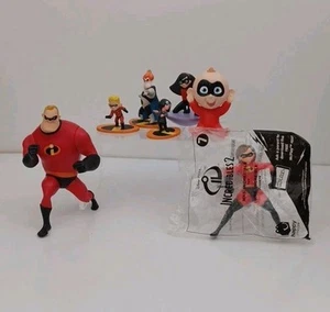 Disney Pixar The Incredibles Collectible Toy Figures Lot - Picture 1 of 9
