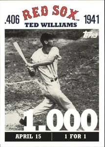 Topps Williams 406 2007 #TW1 Ted Williams - casi nuevo-como nuevo - Imagen 1 de 2