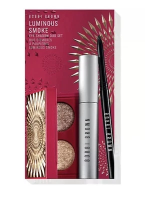 Bobbi Brown Mascara, Liner & Luminous Smoke Eye Shadow Duo Set NIB $99 MSRP - Image 1 of 4
