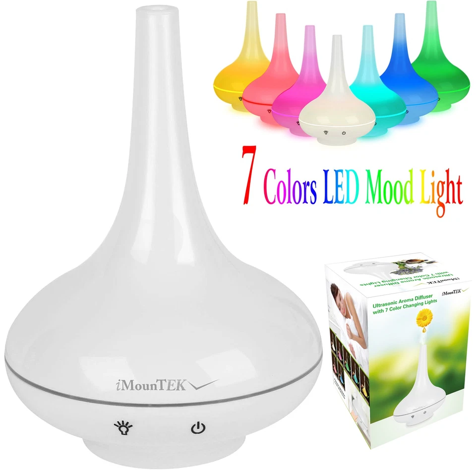 iMounTEK Jar Shape 7 LED Different Colors/200 ML Ultrasonic Aromatherapy Oil