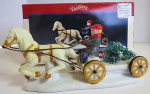 Lemax Dickensvale Collectibles Porcelain Horse and Wagon in Original Box - Picture 1 of 12