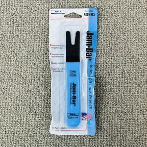 Jam Bar Toilet Bolt Lock Wrench Tool V Jaw Blue Handle 53991 Made In USA - Foto 1 di 12