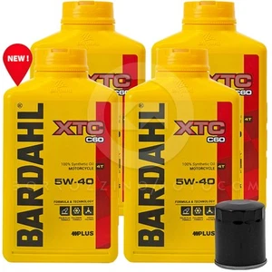 KIT TAGLIANDO 4L BARDAHL XTC 5w40 + FILTRO TRIUMPH Tiger Alpine 1215 2020-2021 - Foto 1 di 4