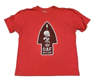OAF Nation XL Dark Red Short Sleeve Shirt Military Special Operations Men - Picture 1 of 6
