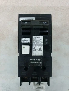 Siemens QF220A 2 Pole 20 Amp 120 240V QPF Plug On GFCI GFI Circuit Breaker - Picture 1 of 1