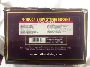 O scale 2003 MTH CC 20-3106-1 Elk River Coal & Lumber 4 Truck Shay Steam RD#19 - Picture 1 of 6