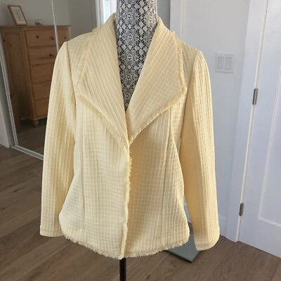Chaqueta Blazer Tahari Lemongrass Amarilla Talla PL De Colección Nueva Con Etiquetas Foto 1 de 4