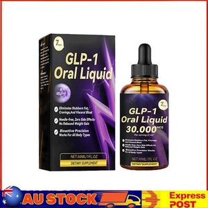 GLP-1 Weight Loss Fat Burner Drops Diet Supplement Slimming Drops 30ml - Picture 1 of 9