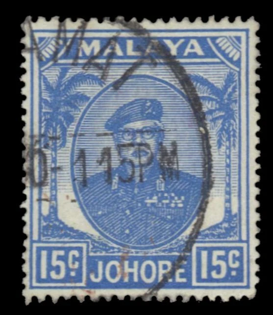 MALAYA JOHORE 140 - Sultão Ibrahim "1949 Ultramarino" (pf51935) - Imagem 1 de 1