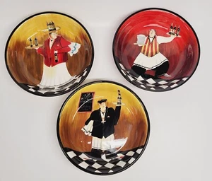 Certified International Jennifer Garant Bowl Large 9” Chef Set of 3 - Picture 1 of 8