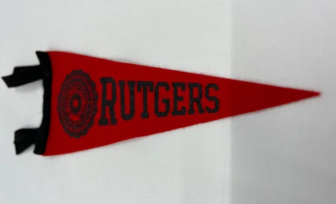 Vintage Rutgers Felt Mini Pennant Cover