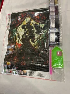 5D DIY Artificial Diamond Wall Art Painting Kit Craft Witch W/Raven - Picture 1 of 2