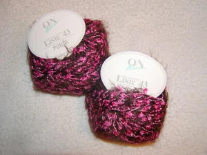 2 Skeins On Line Linie 43 Punta # 37 - DARK ROUGE -178 yards - Picture 1 of 4