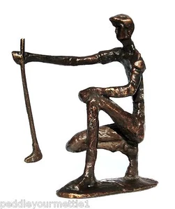 Vintage Golfer Payne Stewart Bronzeskulptur Statue aufgereiht Putt modern gebraucht, in einwandfreiem Zustand - Bild 1 von 10