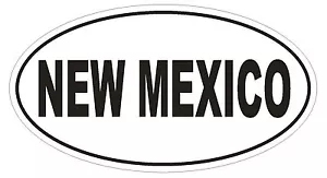 New Mexico Oval Autoaufkleber oder Helmaufkleber D2359 Staat Euro Oval - Bild 1 von 1