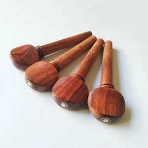 Juego de clavijas de montaje de madera roja de madera rosa para violín 4/4 ojo parisino - Imagen 1 de 2