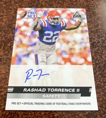 2022 Leaf Pro Set Rashad Torrence II ARC Rookie Autograph RC #PSA-RT1 LA RAMS - Image 1 of 2
