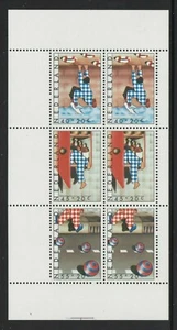 PAÍSES BAJOS - 1977 CHILD WELFARE - Peligros para los NIÑOS Hoja de recuerdo MNH - Imagen 1 de 1