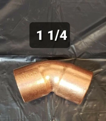 NIBCO 1-1/4" Copper 45 Degree Elbow