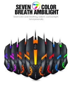 RGB wired USB gaming mouse - Picture 1 of 7