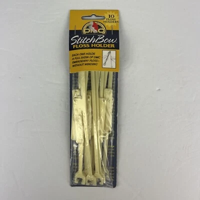 DMC Stitch Bow Floss Holder 10 per Package Holds Full Skein Without Winding New - Image 1 of 4
