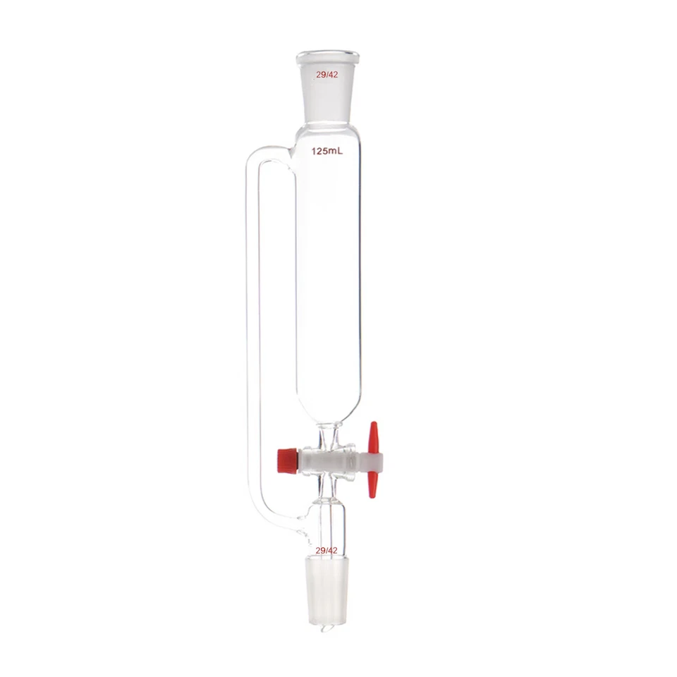 29/42 Pressure Equalizing Funnel Glass Additonal W/ PTFE Stopcock Lab Glassware - Image 1 of 1