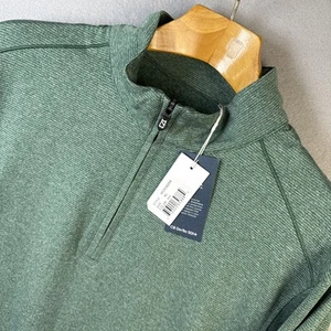 Nuevo con etiquetas Pullover Cutter & Buck Para Hombres XL Micro Rayas 3/4 Cremallera DryTec 50 Upf+ Logo de Coca-Cola - Imagen 1 de 14